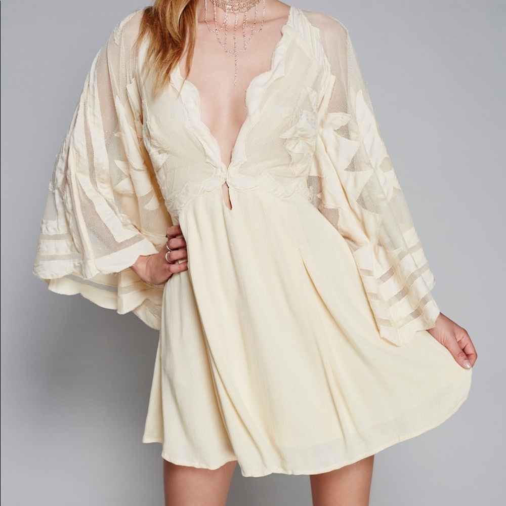 Free people dress blue mahoe dress