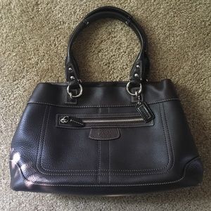 Coach Penelope Pebbled Leather Brown Bag Purse