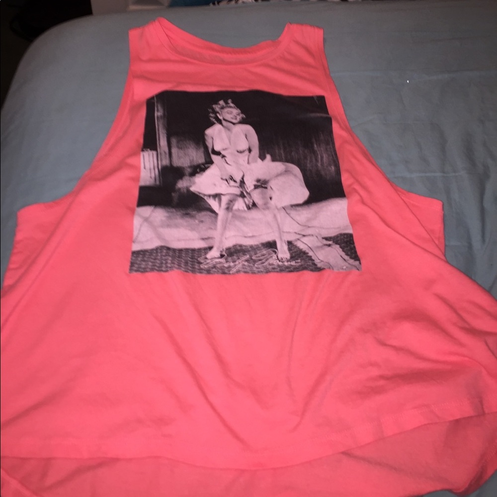 Orange Marilyn Monroe Tank