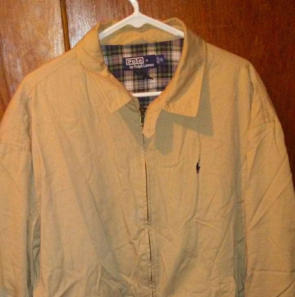 Ralph Lauren lightweight khaki colored jacket
