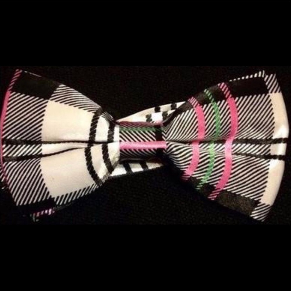 Plaid Pink/Green Bow Ties!