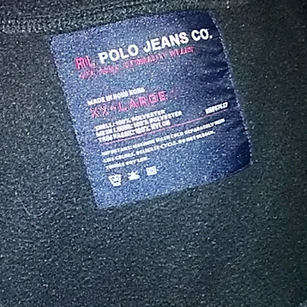 Ralph Lauren men's fleece vest with hidden hood