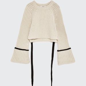 Zara Cream Cashmere Sweater