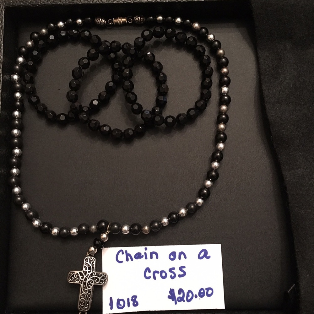 Chain on a Cross Necklace