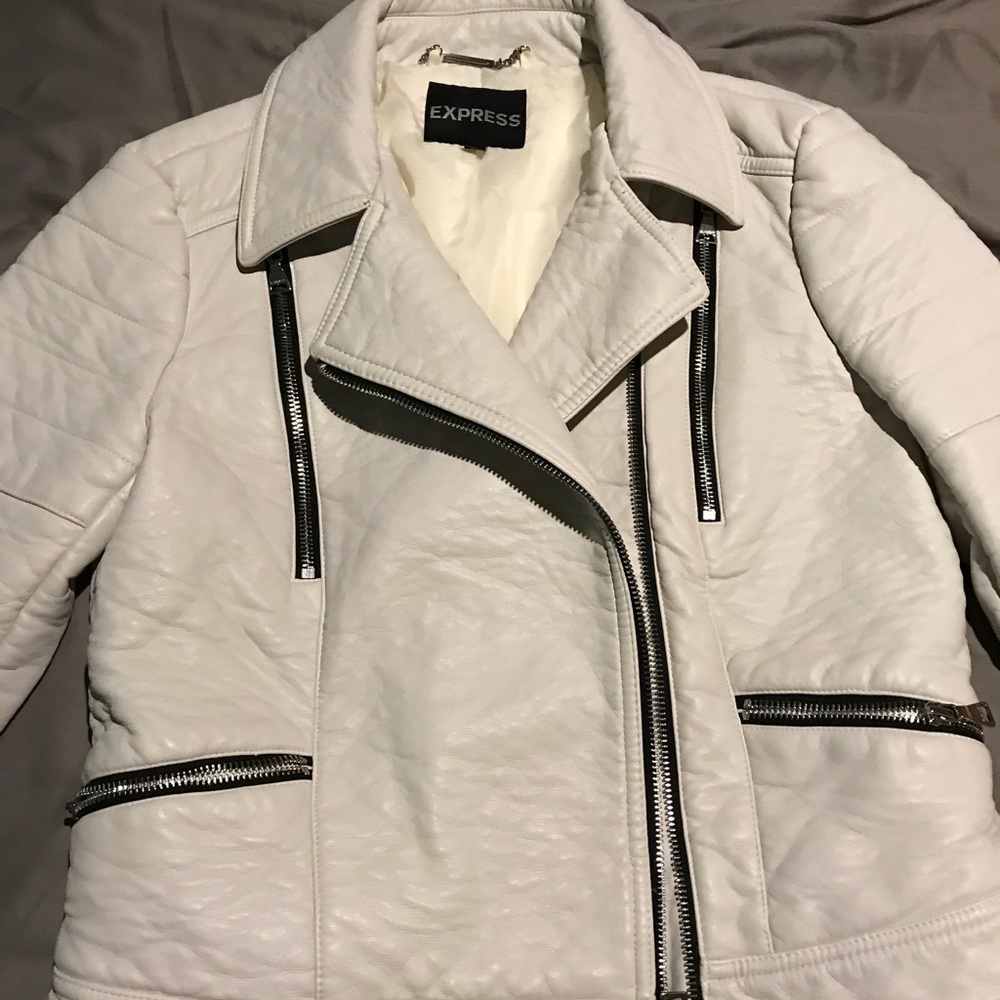 Express Faux Leather Moto Jacket