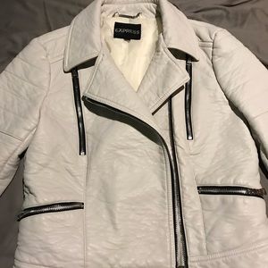 Express Faux Leather Moto Jacket