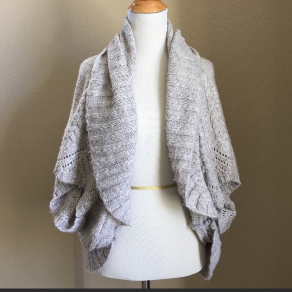 BCBG MaxAzria Gray Cardigan size S