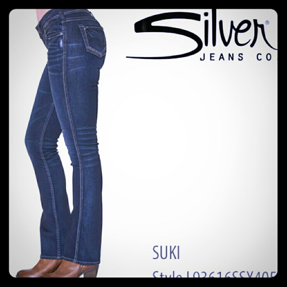 Silver Jeans " Suki" Dark Bootcut 33/34