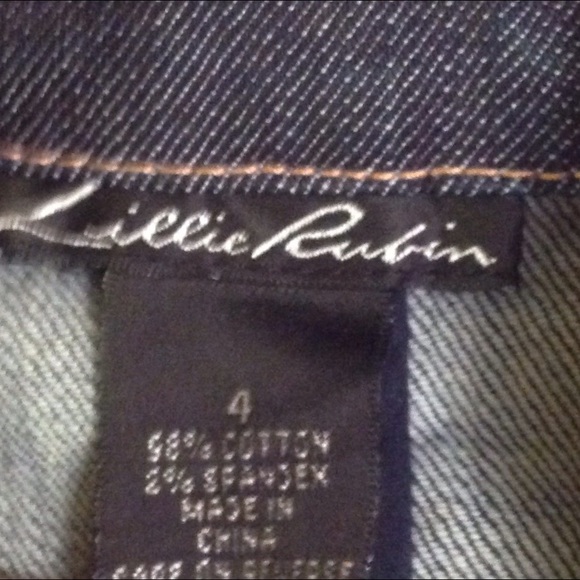 Vintage Lillie Rubin Jean Jacket - Picture 3 of 5