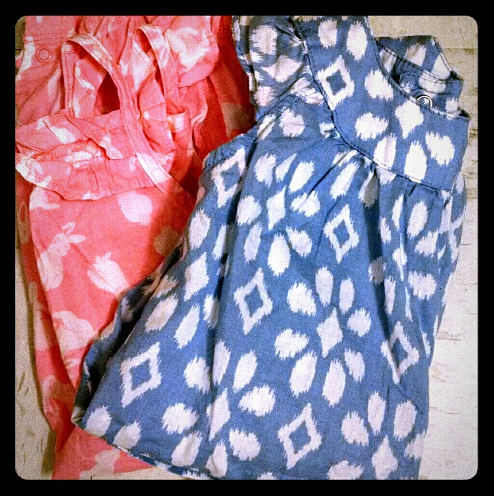 Two Carter's​ onsies size 18 mo