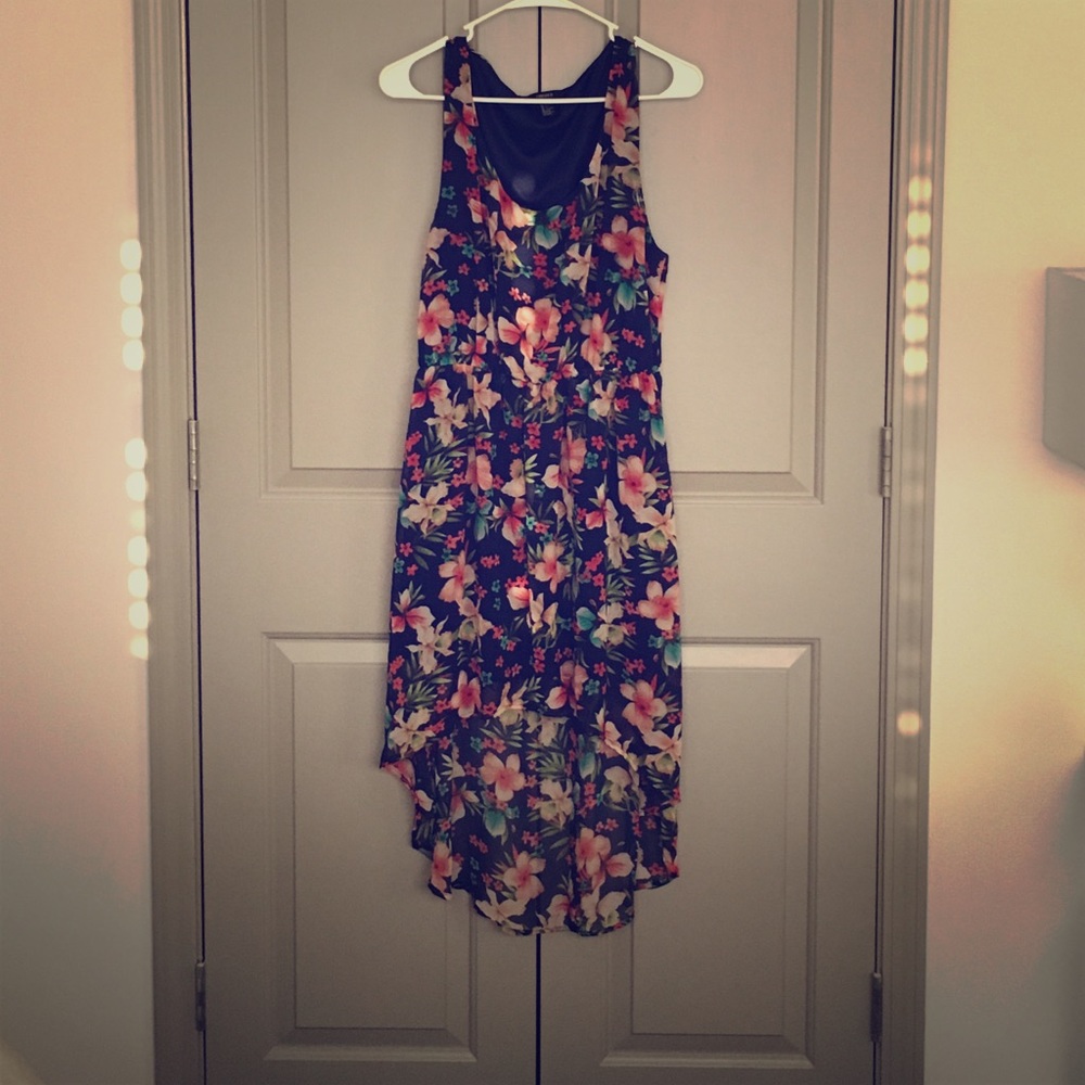 Hi-Low Floral Dress