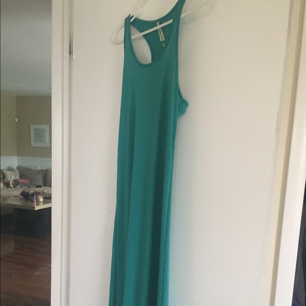 Size small teal Maxi dress