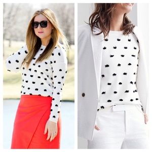Banana republic polka dot sweater