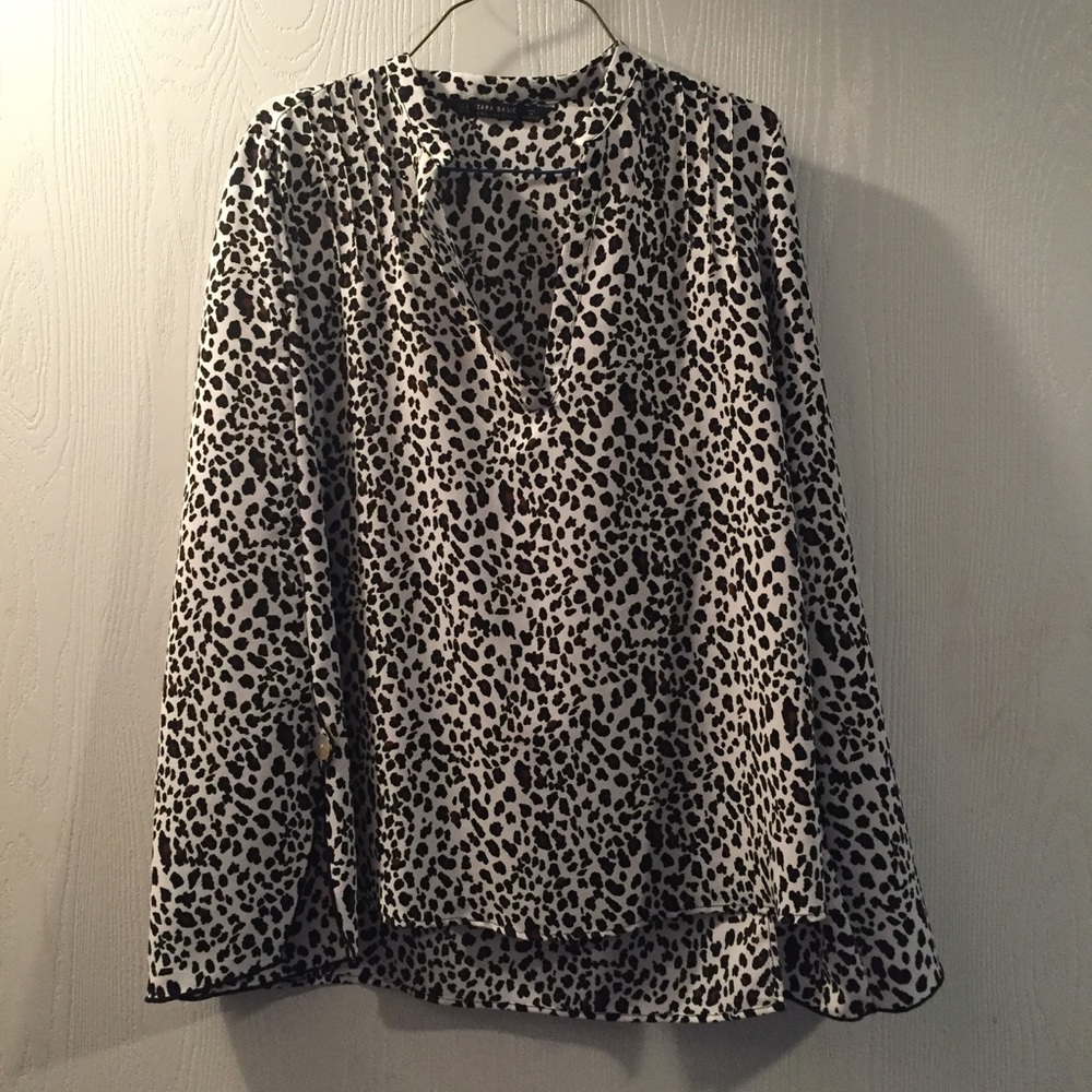 Zara Animal Print Blouse