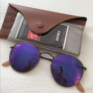 NWT- Ray-Ban. Round Flash Lenses