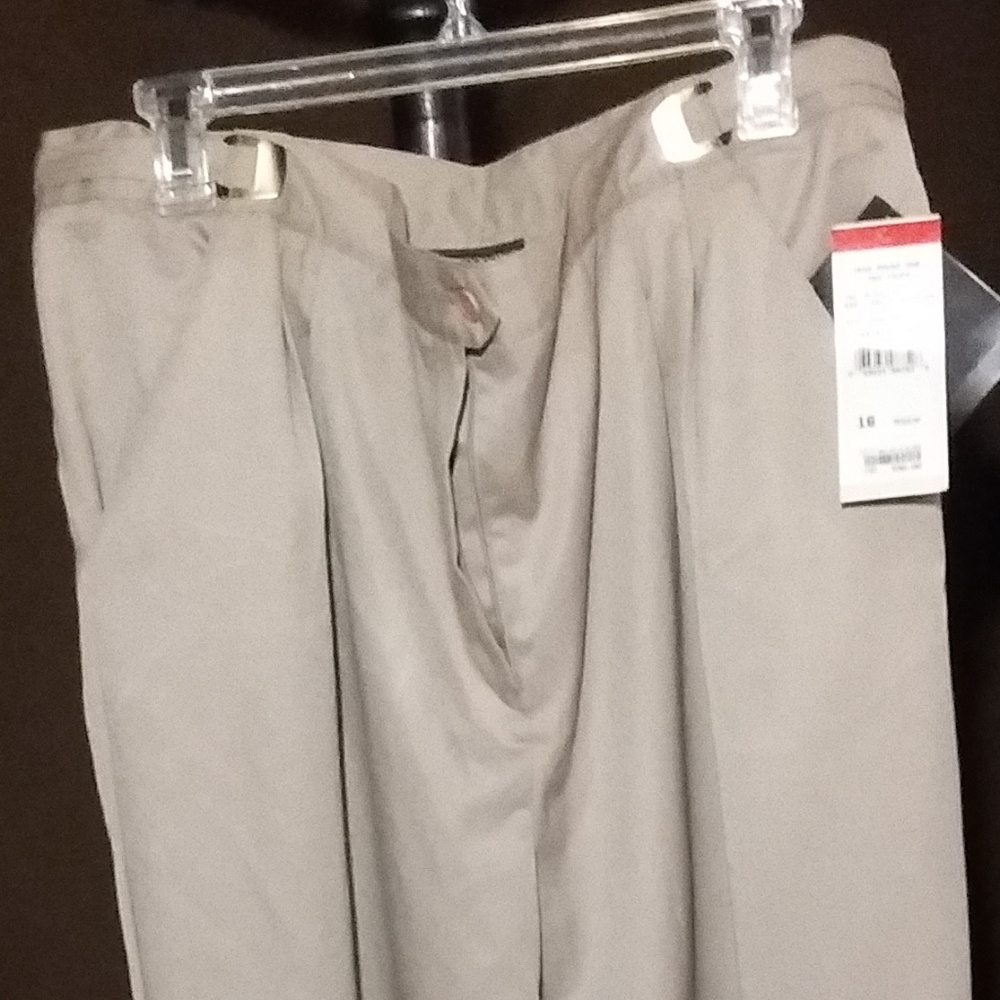 NWT  Counterpart taupe slacks easy fit waistband
