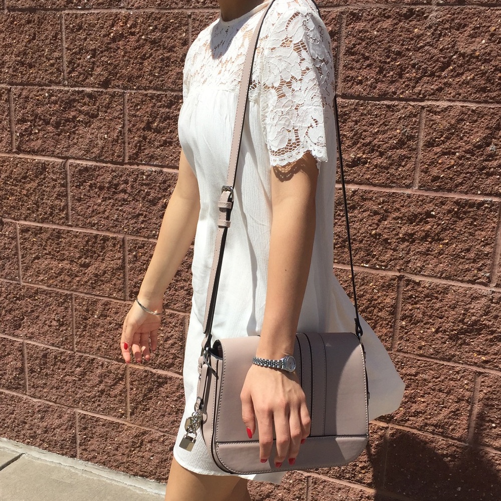 H&M Dress W/ Flower Crochet/Lace Detailing