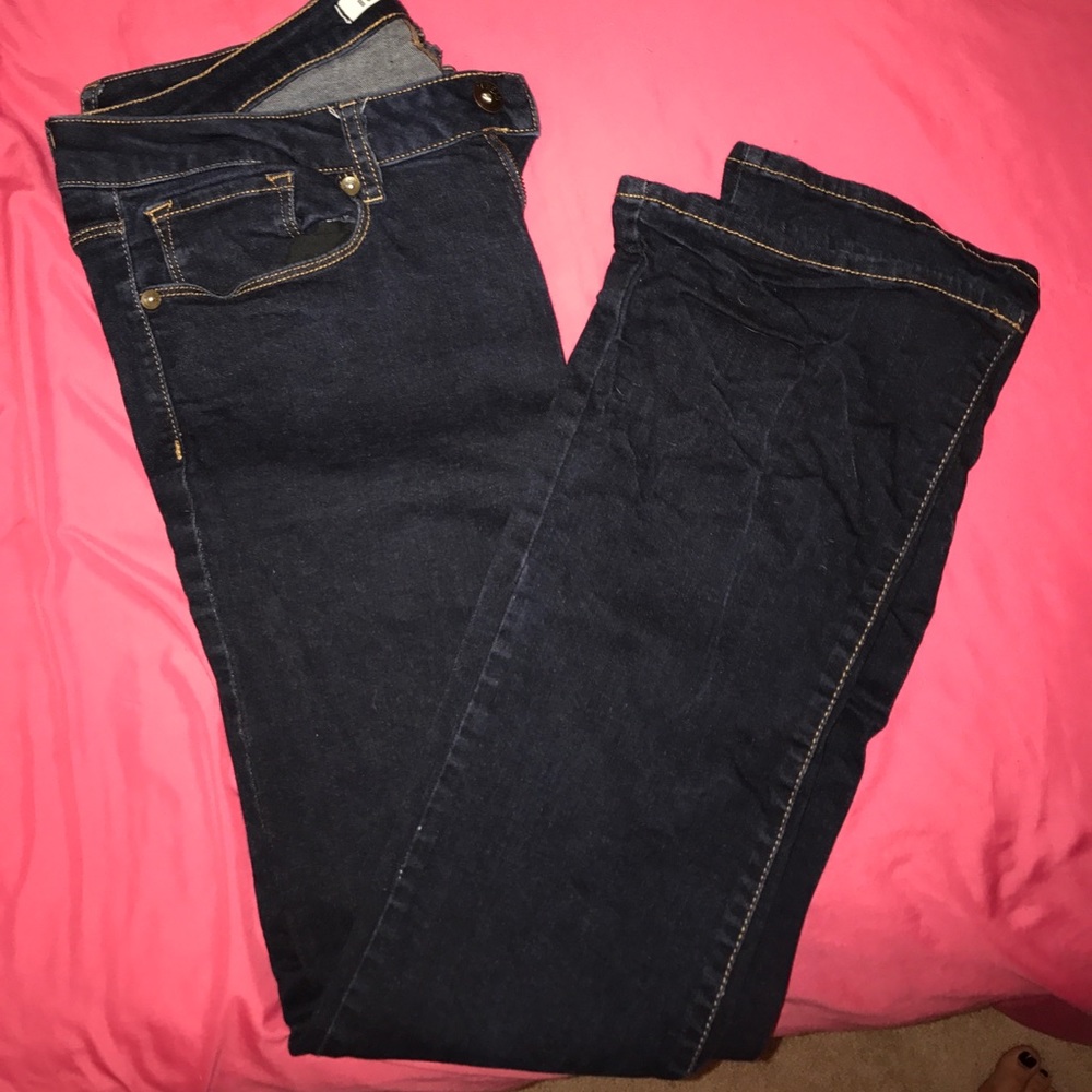 Dark wash bullhead jeans