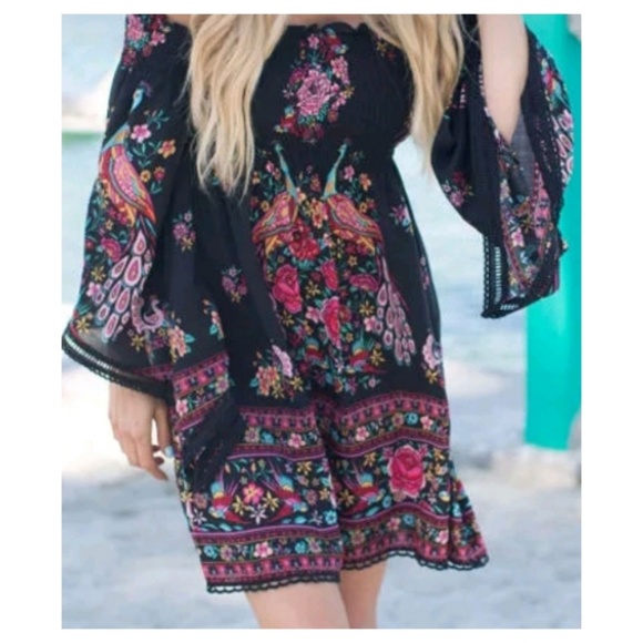 (LAST 1, Sz 4)🎈H.P 💚Smocked Dress - Picture 3 of 8