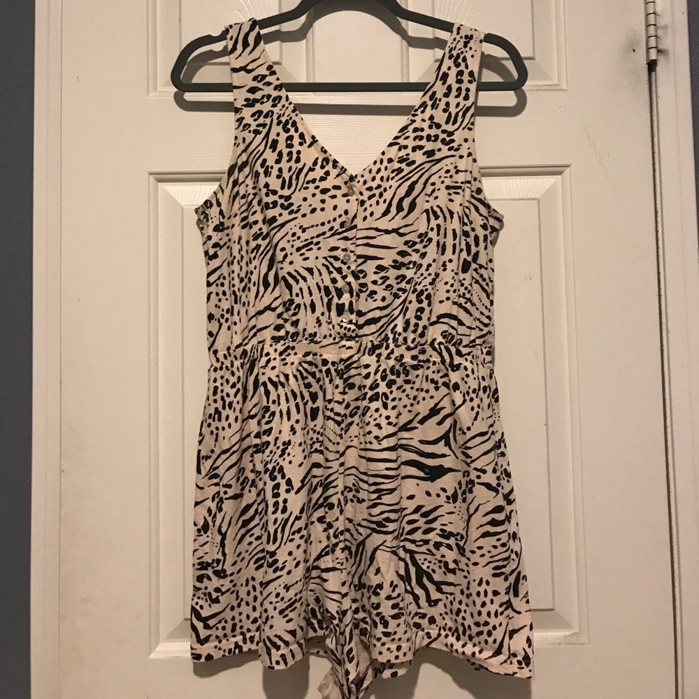 H&M animal print romper