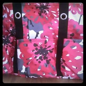 Zip top organizing utility tote