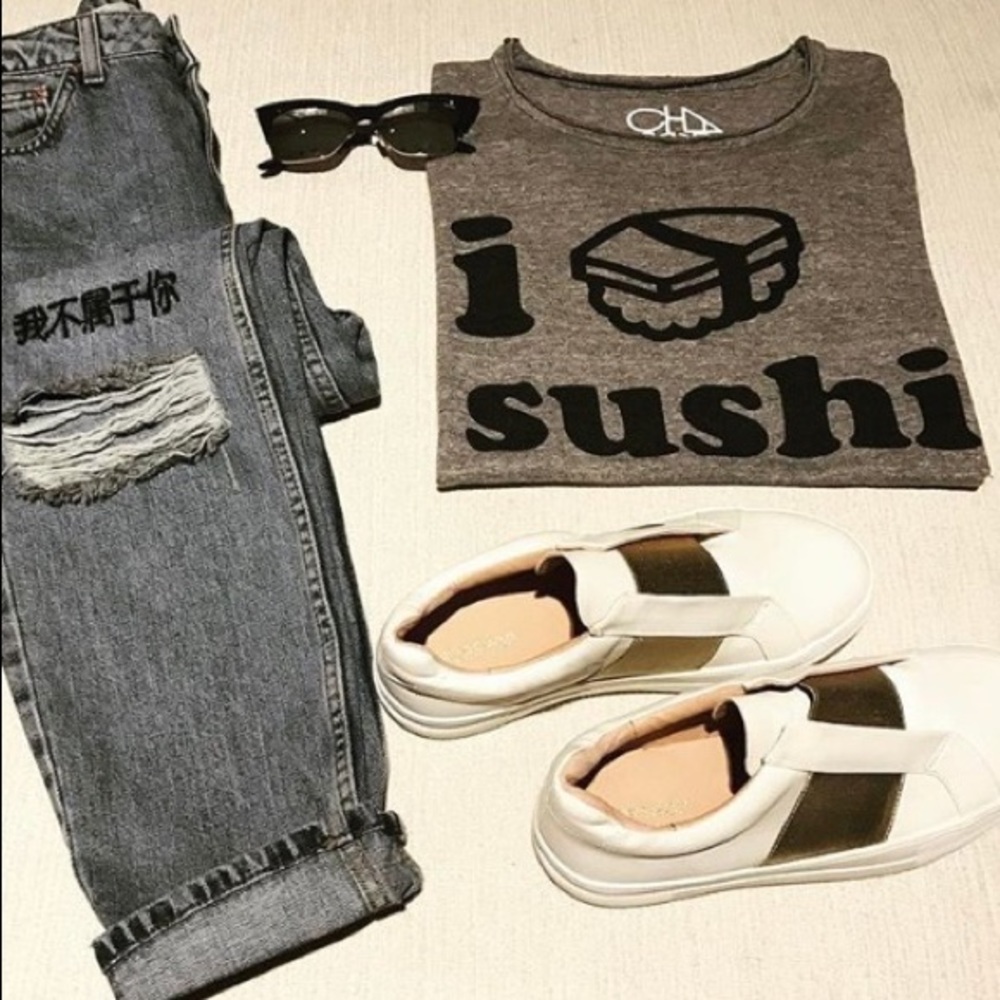 BNWT! Women's Chaser  I love sushi-Lg