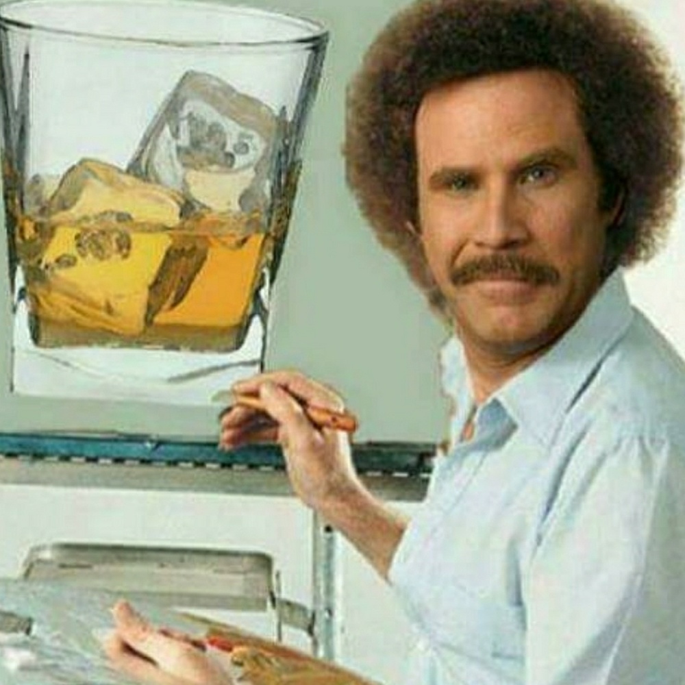 Pretty little glasses of Jameson whiskey