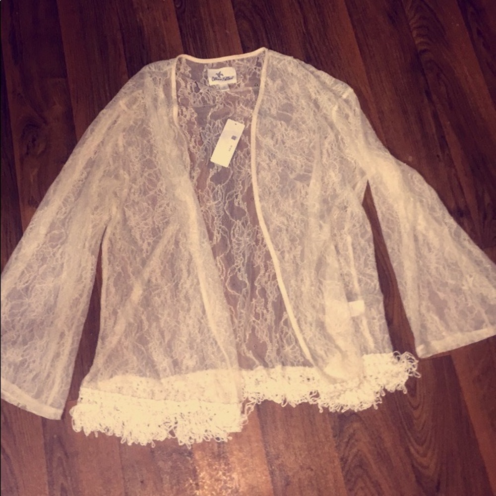 really cute cream  see through  cover up!!