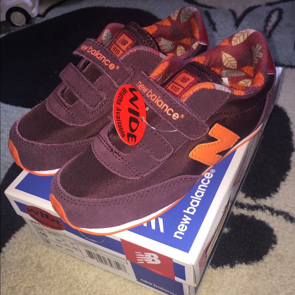 Burgundy & Orange New Balance sz 10 wide