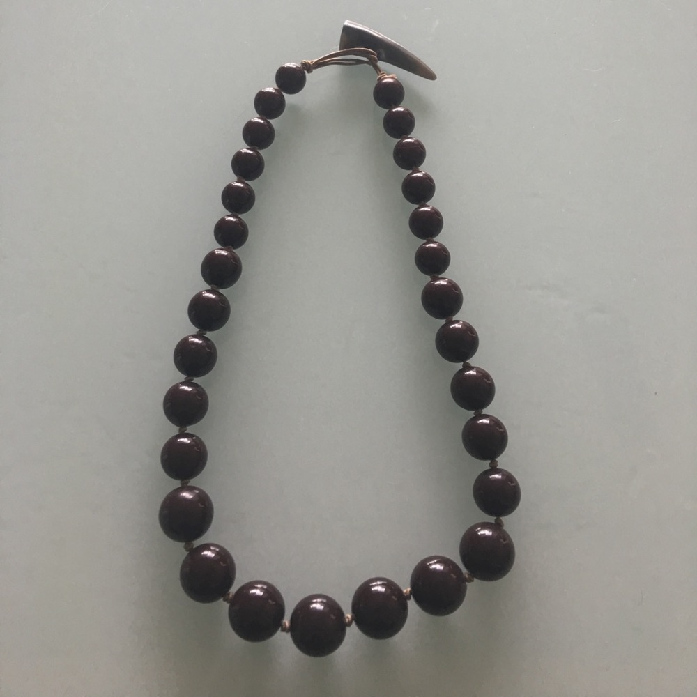 Banana Republic Choc Brown Statement Necklace