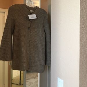 Alpaca/cashmere tan sweater