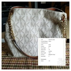 Mk shoulder tote. EuC