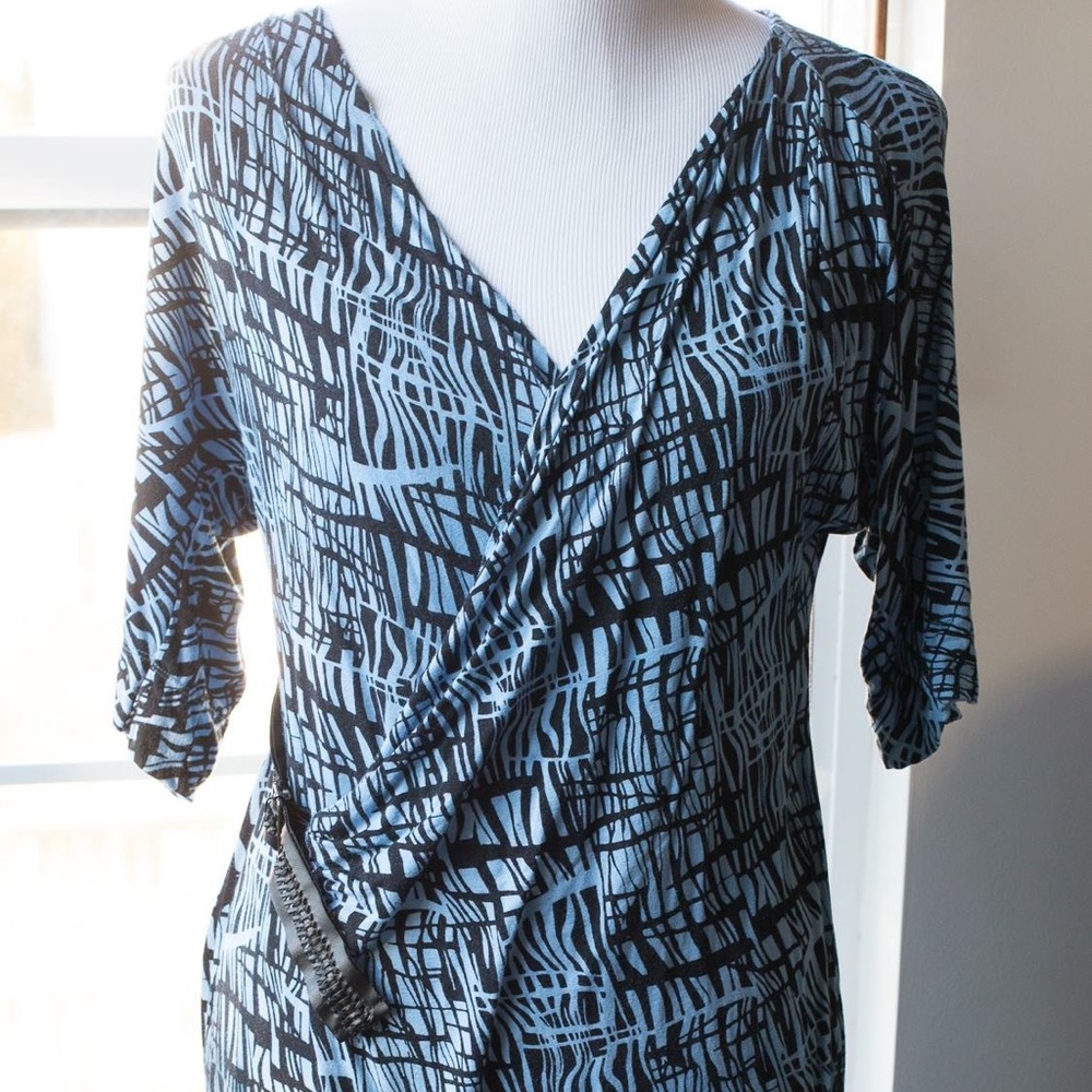 Ombré Blue Pea in the Pod MATERNITY Dress.
