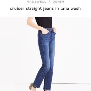 Madewell cruiser straight jeans