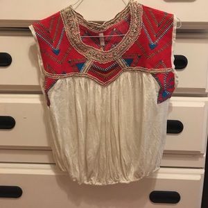Embroidered top