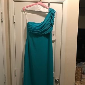 Jlm Couture Dress-Turquoise (size 12)