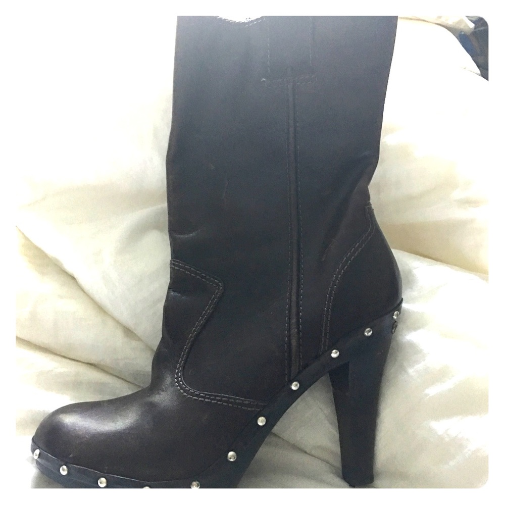 Michael Kors chocolate brown booties