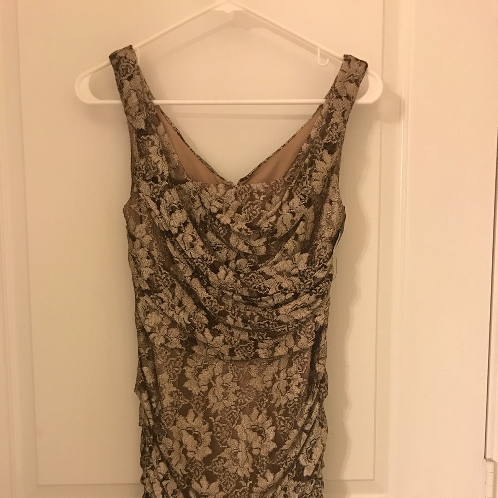Express Gold lace dress (size 4)