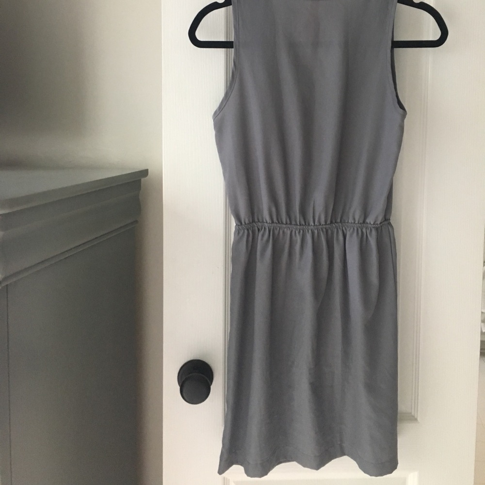 Grey Ruffle Tanktop Dress - Picture 2 of 4