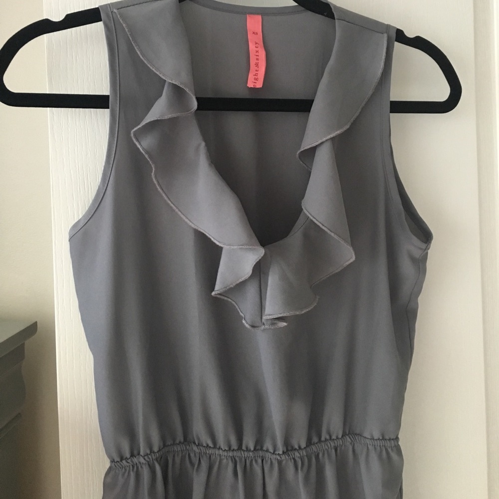 Grey Ruffle Tanktop Dress - Picture 3 of 4