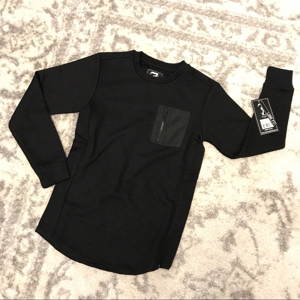 NEW WITH TAGS Boys Textured Long Sleeve Sweatshirt