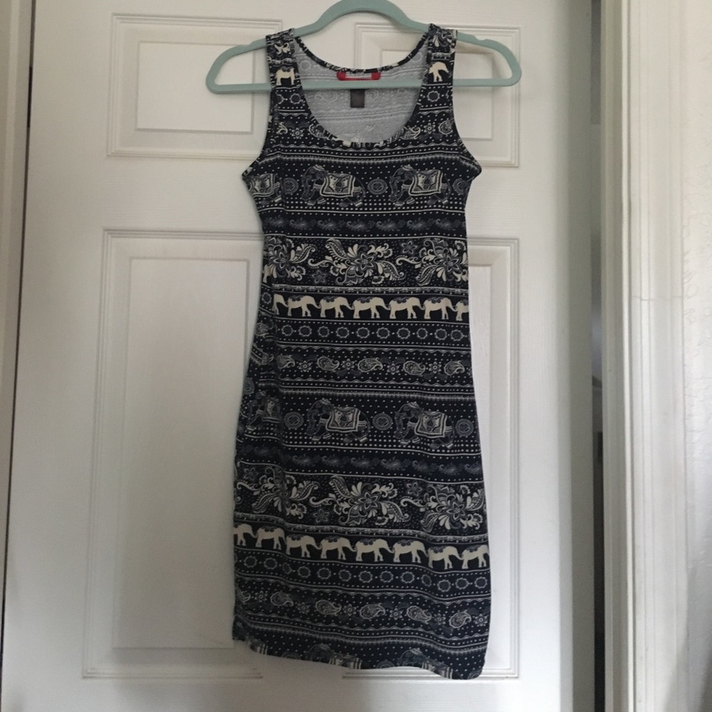 Elephant print dress