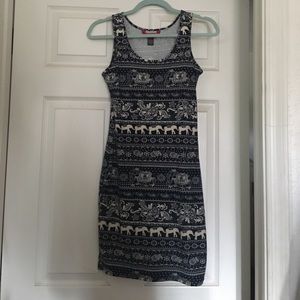 Elephant print dress