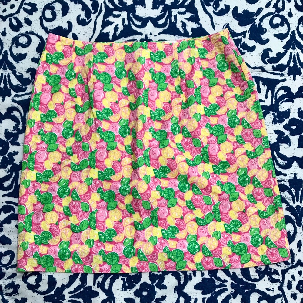 Pink, green, & yellow Citrus Lilly Pulitzer skirt