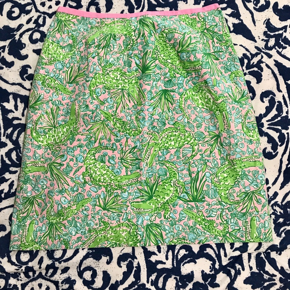 See You Later Alligator Lilly Pulitzer Skirt