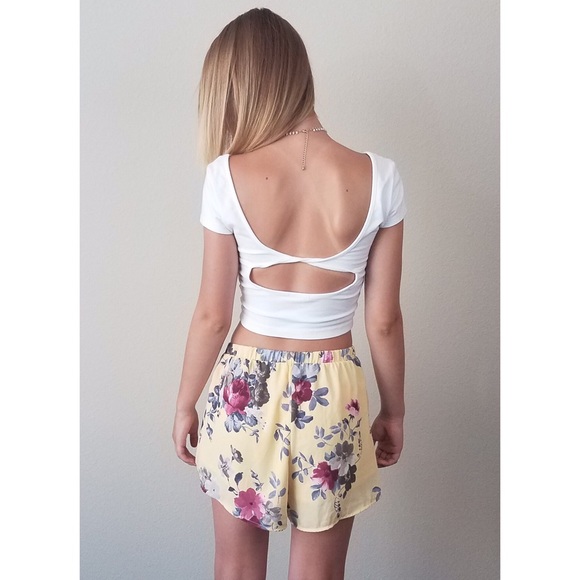 Shorts - New yellow floral shorts Shorts - New yellow floral shorts