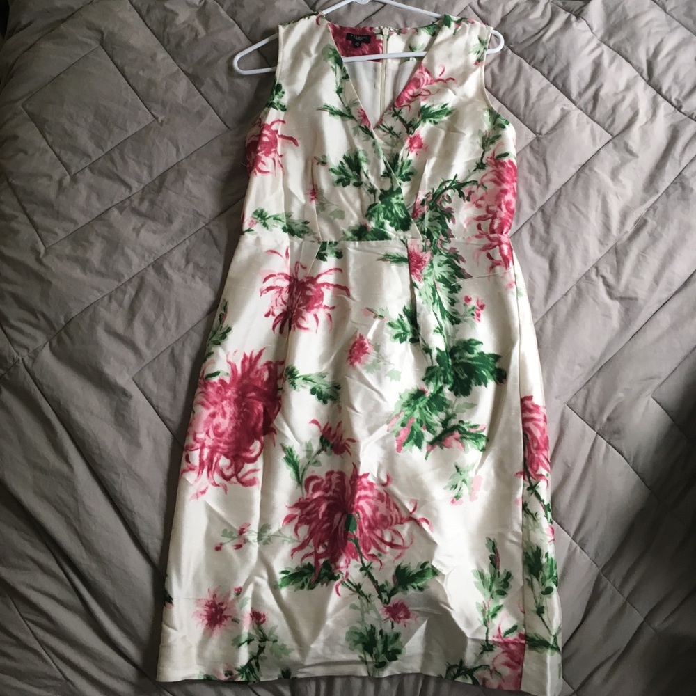 Floral Talbots dress size 10 petite