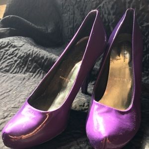Purple patent heels size 9