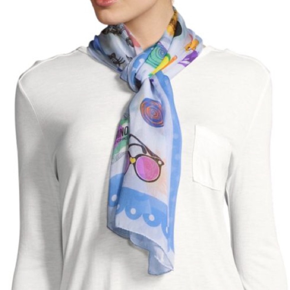 NWT Moschino Silk Scarf