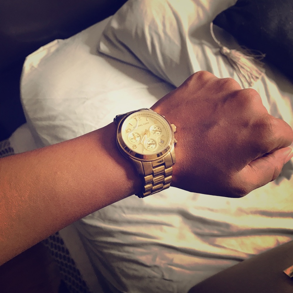 Michael Kors gold statement watch